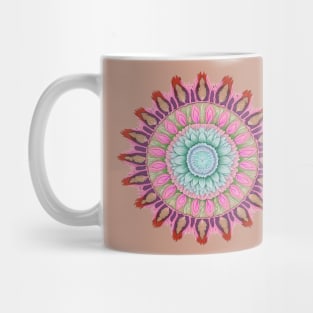 Abstract Circle Pattern With Floral Elements 11 Mug